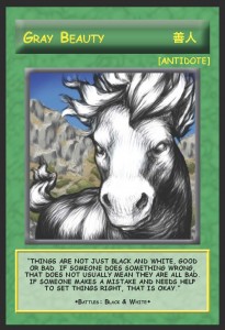 Gray Beauty card