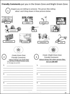 Green Zone worksheets 1
