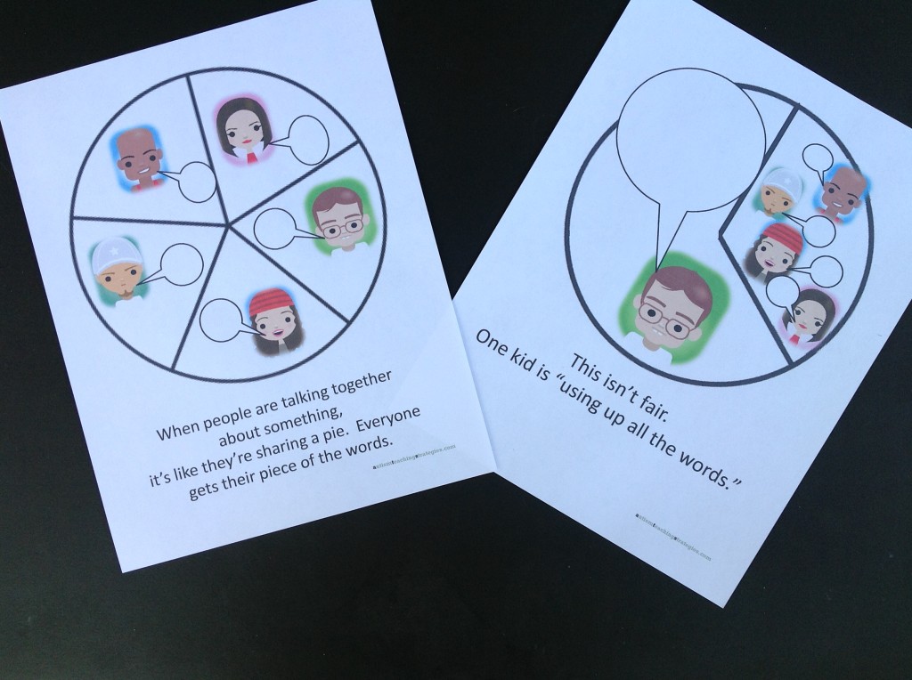 Pie chart visuals Great social skills tool to help kids with ASD to