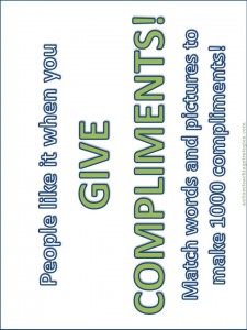 compliments panel 1 social skills teaching materials