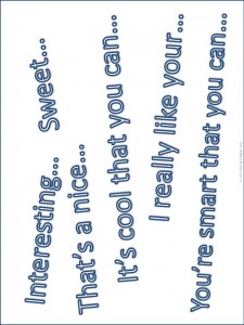 Compliments panel 4 asperger's counseling social skills visual