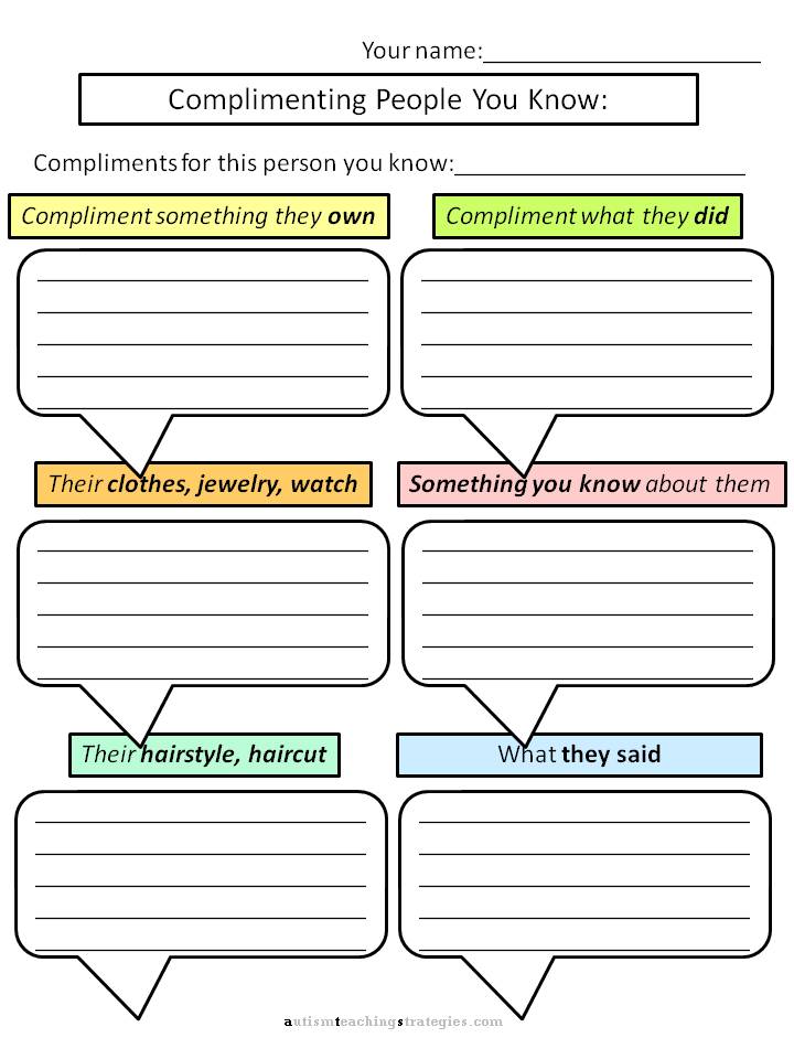 Social Skills Worksheets Printable Worksheet