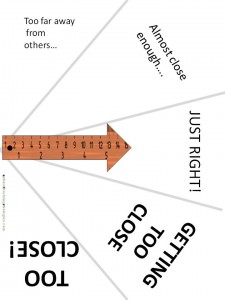 social skills device for physical proximity