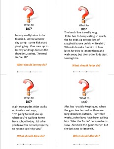 Strategies for social skills relating to children with ASD who are teased.