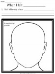 Here is a simple worksheet to help children reflect on an upsetting incident and tell about it.