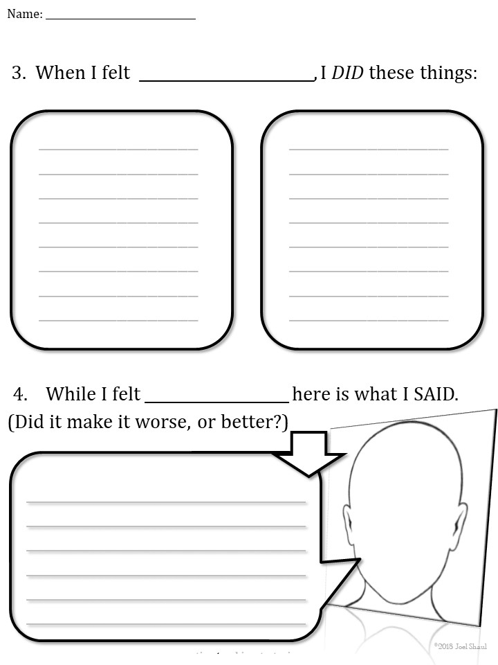 CBT Emotion Worksheets: Links to each worksheet series – Autism