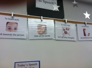A speech language professional in California sent in this photo.