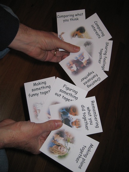 cards for conversation training for Asperger's and high functioning autism