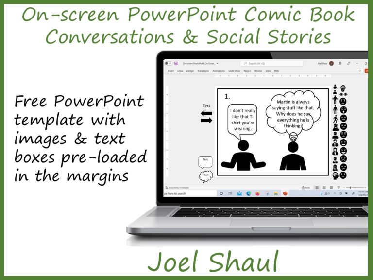 On-screen PowerPoint Comic Book Conversations & Social Stories. Free ...
